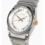 orologio calvin klein donna acciaio quadrante bianco STEP K6K33B46|bonini-gioielli