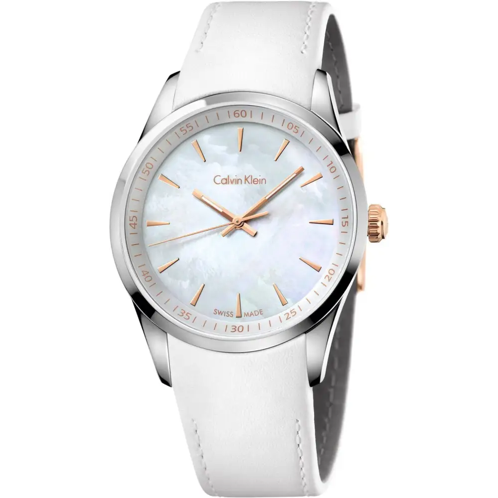 orologio calvin klein unisex madreperla Bold K5A31BLG\bonini-gioielli