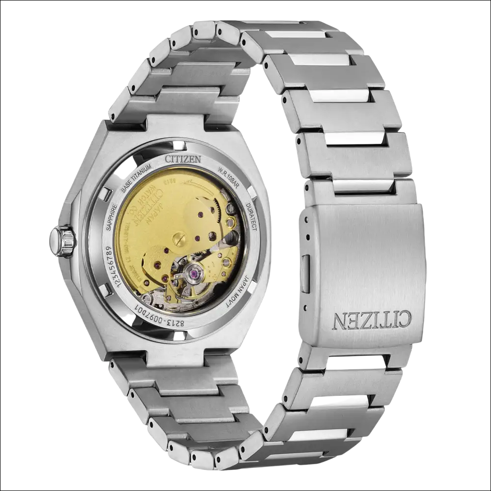 Orologio Citizen Automatic Super Titanium NJ0180-80H silver con movimento visibile