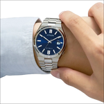 Orologio Citizen automatico Tsuyosa NJ0150-81L argento con quadrante blu