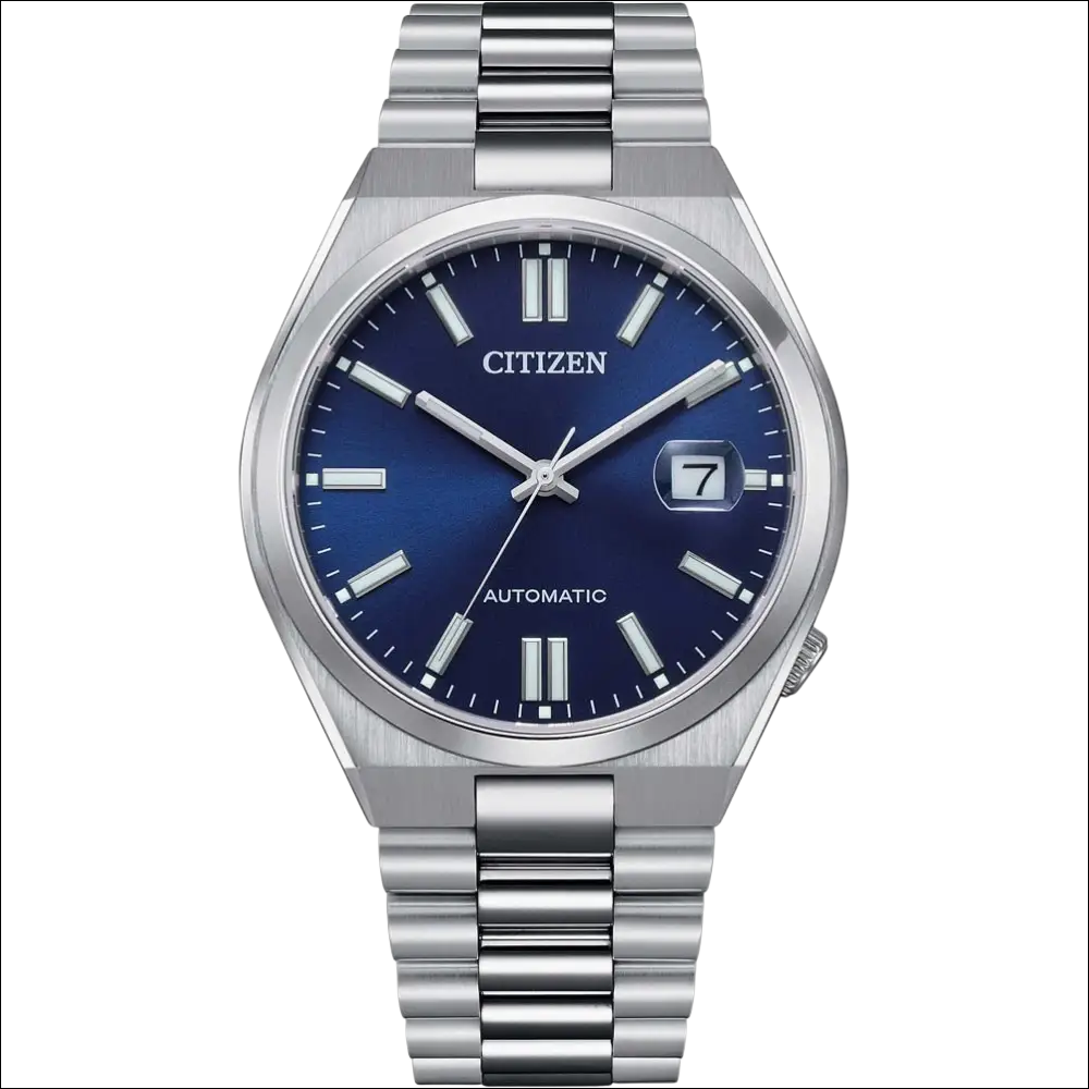 Orologio Citizen automatico Tsuyosa NJ0150-81L silver con quadrante blu