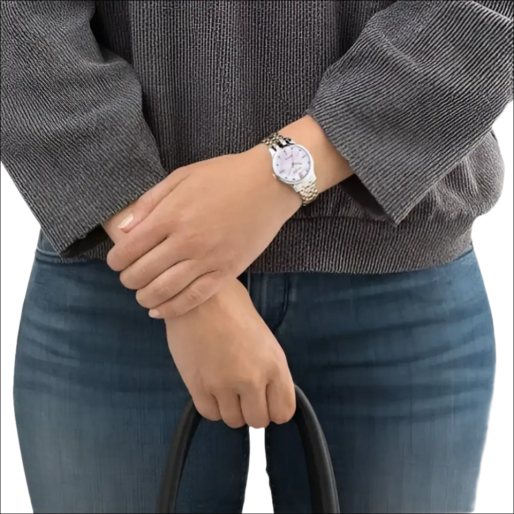 Orologio CITIZEN donna collezione L bicolore EM0896-89Y con cinturino in argento