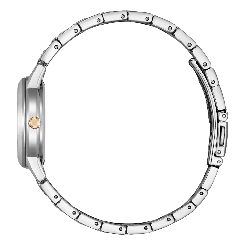 Cinturino orologio Citizen Donna Bicolore FE1244-72A in acciaio silver con corona oro