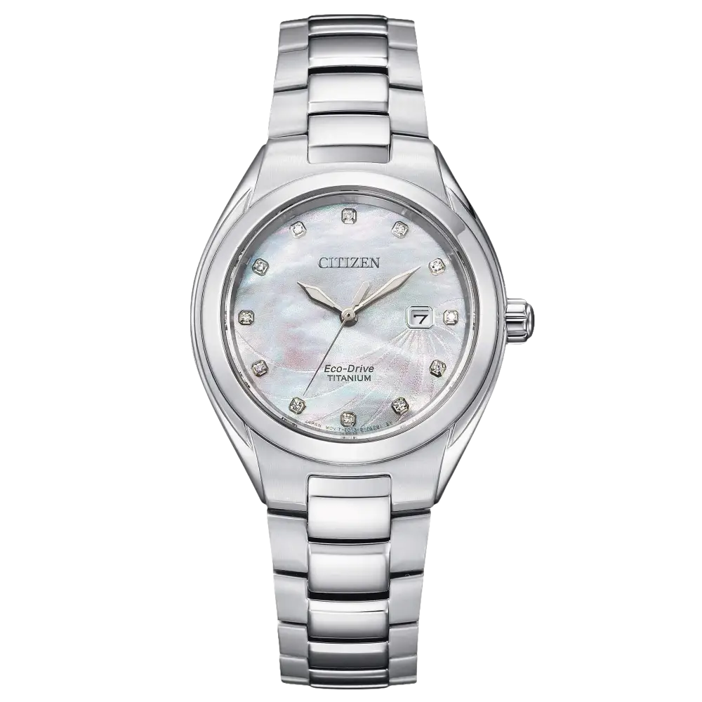 Orologio Citizen donna SuperTitanio EW2611-87Y con cassa e bracciale in argento