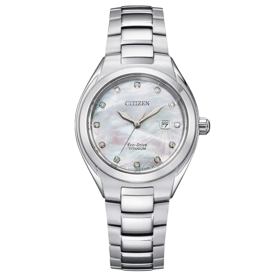 Orologio Citizen donna SuperTitanio EW2611-87Y con cassa e bracciale in argento