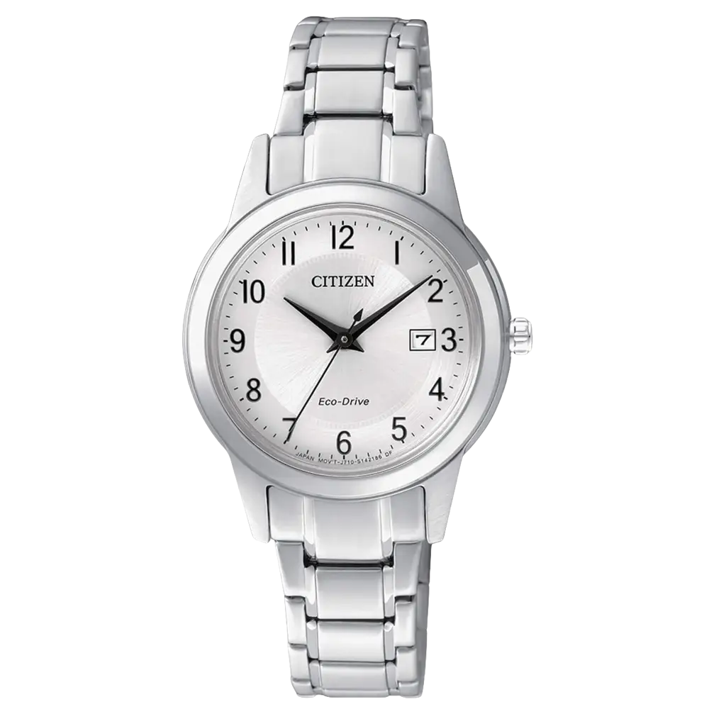 Orologio CITIZEN donna classico acciaio FE1081-59B con quadrante Eco-Drive argento