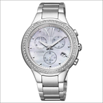 Orologio Citizen Donna Crono silver con quadrante perla e cristalli