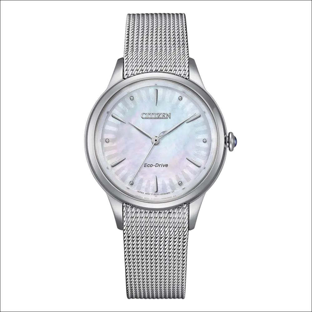 Orologio Citizen Donna Eco-Drive Gerbera con cassa mesh argento