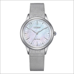 Orologio Citizen Donna Eco-Drive Gerbera con cassa mesh argento