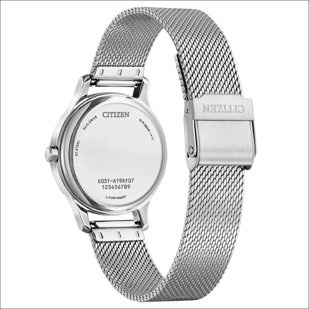Orologio CITIZEN Donna Eco-Drive L con bracciale mesh argento e cassa acciaio