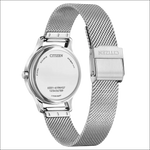 Orologio CITIZEN Donna Eco-Drive L con bracciale mesh argento e cassa acciaio