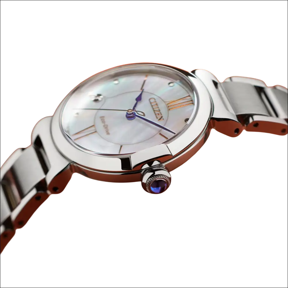 Orologio Citizen Donna Eco-Drive Mybell: quadrante madreperla, pietre viola