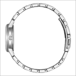 Bracciale in acciaio inox tono argento lucido con chiusura sicura per Orologio Citizen Donna Eco-Drive FE1241-71Z