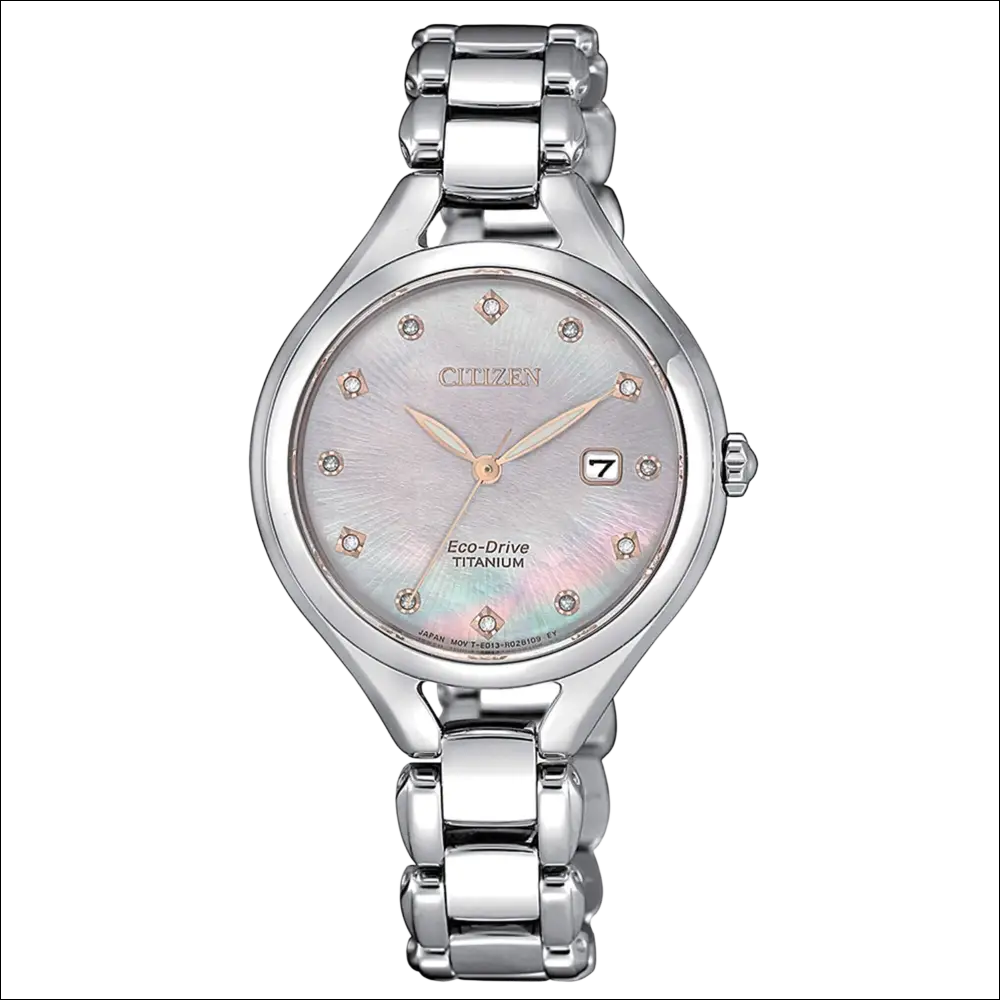 Orologio Citizen Donna Eco-Drive SuperTitanio EW2560-86Y argento con quadrante madreperla