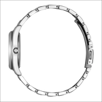 Bracciale in acciaio inox silver-toned lucido con chiusura sicura per Orologio CITIZEN EW2601-81M