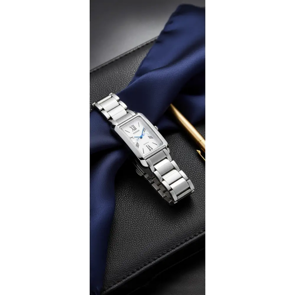 Orologio Citizen donna EL Square acciaio EW5620-55A|bonini-gioielli
