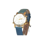 Orologio CITIZEN Donna con quadrante ottagonale bianco e cinturino in pelle blu