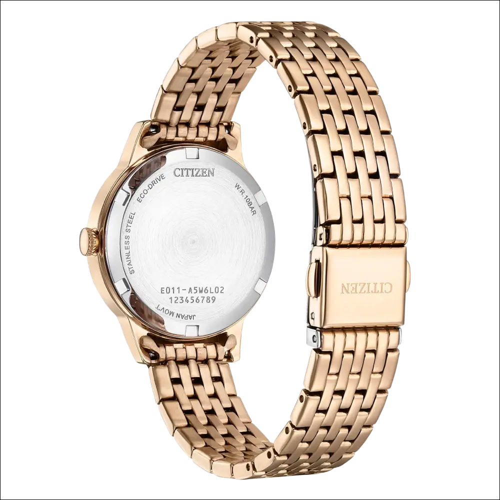 Orologio Citizen donna EW2623-53D placcato oro rosa con maglia mesh