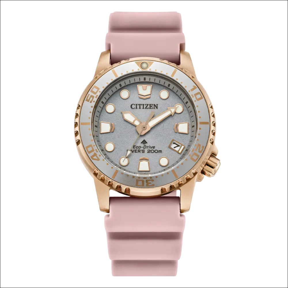 Orologio Citizen donna Promaster Eco-Drive rosa oro 200m grigio