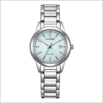 Orologio Citizen Donna FE1241-71X argento eco-drive quadrante verde menta