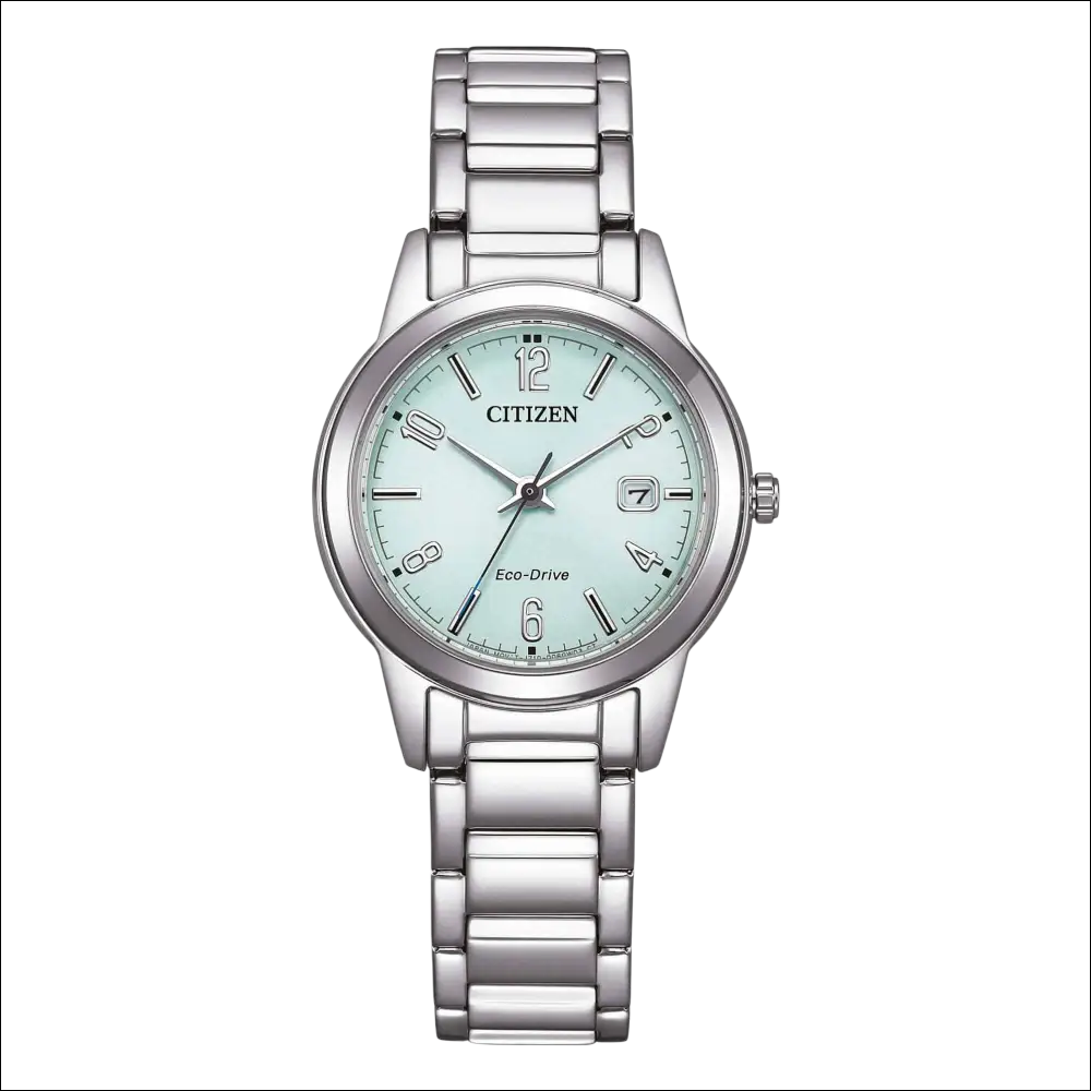 Orologio Citizen Donna FE1241-71X argento eco-drive quadrante verde menta