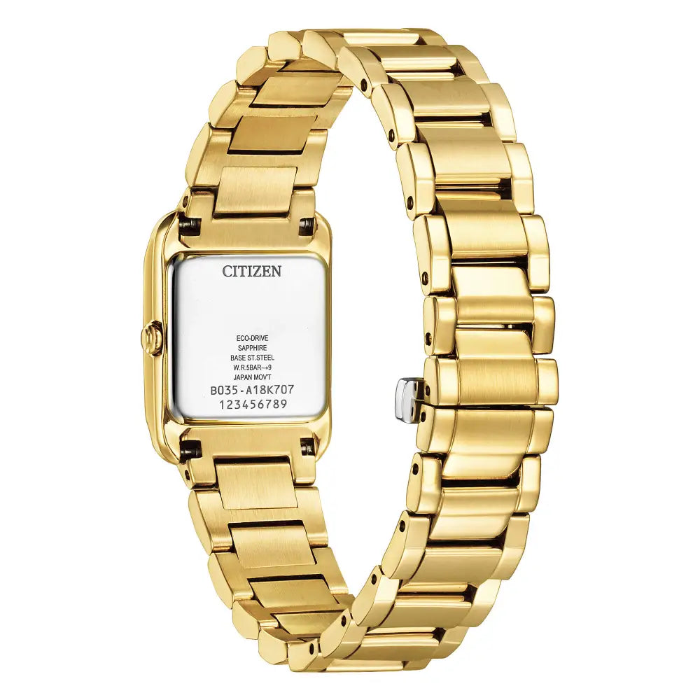 Orologio Citizen donna Square placcato oro EW5602-81D - orologio da polso