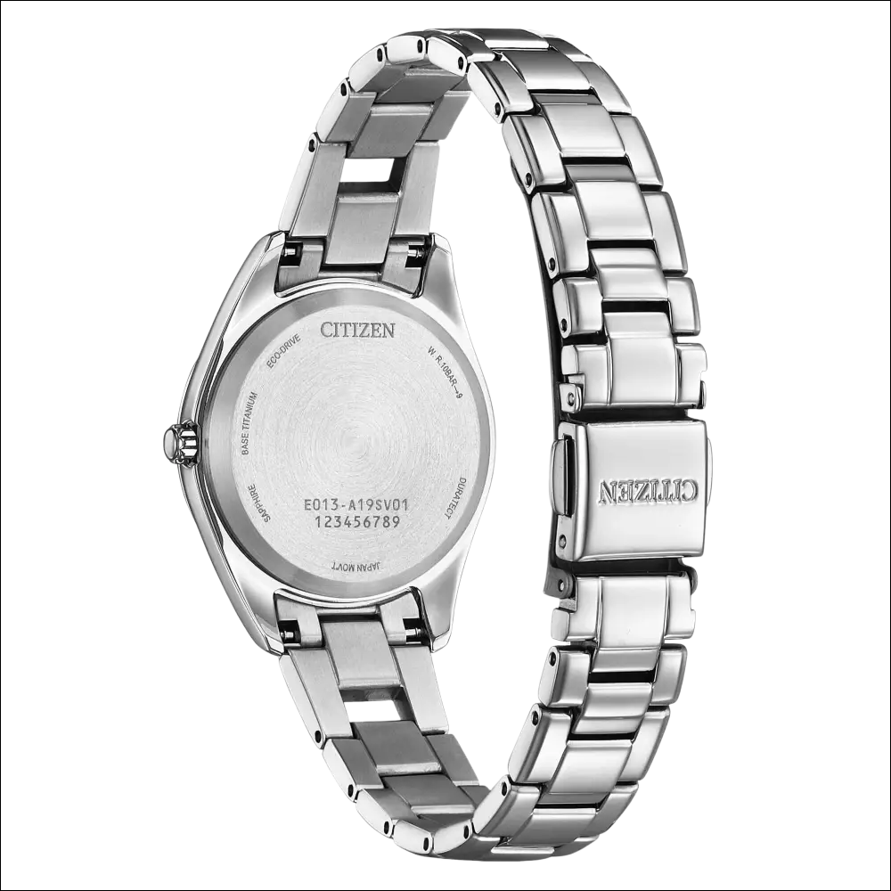 Retro orologio Citizen Donna SuperTitanio EW2601-81X in acciaio silver, fondello inciso