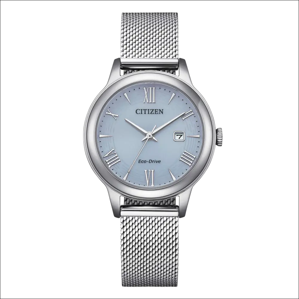 Orologio Citizen Eco-Drive Donna silver con quadrante azzurro chiaro
