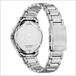 Orologio Citizen Eco-Drive unisex in acciaio silver con clasp inciso