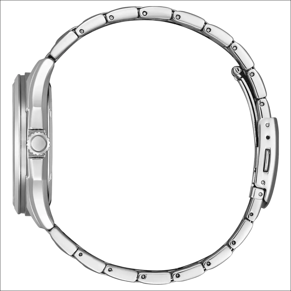 Orologio CITIZEN Eco-Drive Uomo bracciale acciaio silver lucido con corona