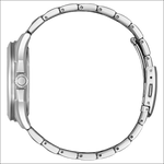 Orologio CITIZEN Eco-Drive Uomo bracciale acciaio silver lucido con corona