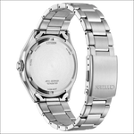 Retro del Citizen Eco-Drive Uomo in acciaio silver con bracciale lucido