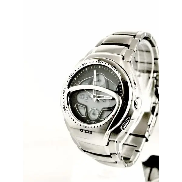 orologio CITIZEN uomo Anadigi Super Chrono Quartz acciaio JN6060-58E - bonini-gioielli