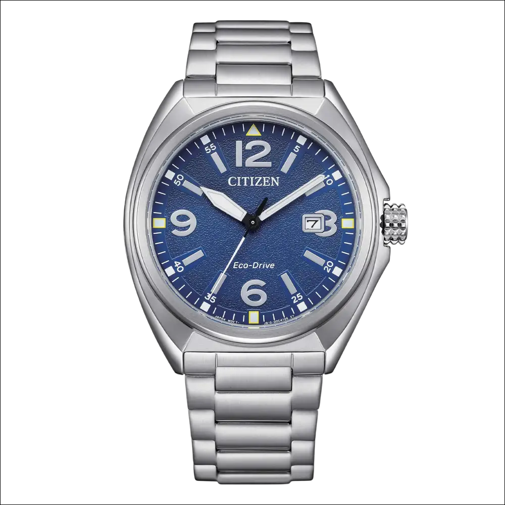 Orologio Citizen Military Eco-Drive Uomo in acciaio silver con quadrante blu profondo