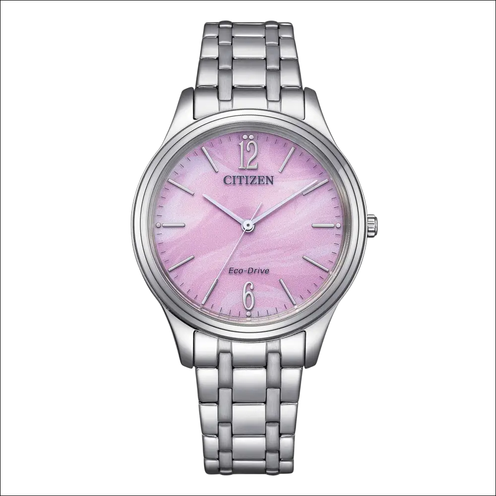 Orologio Citizen Eco-Drive silver con quadrante rosa madreperla