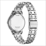 Retro di Orologio Citizen in acciaio silver con bracciale intrecciato lucido
