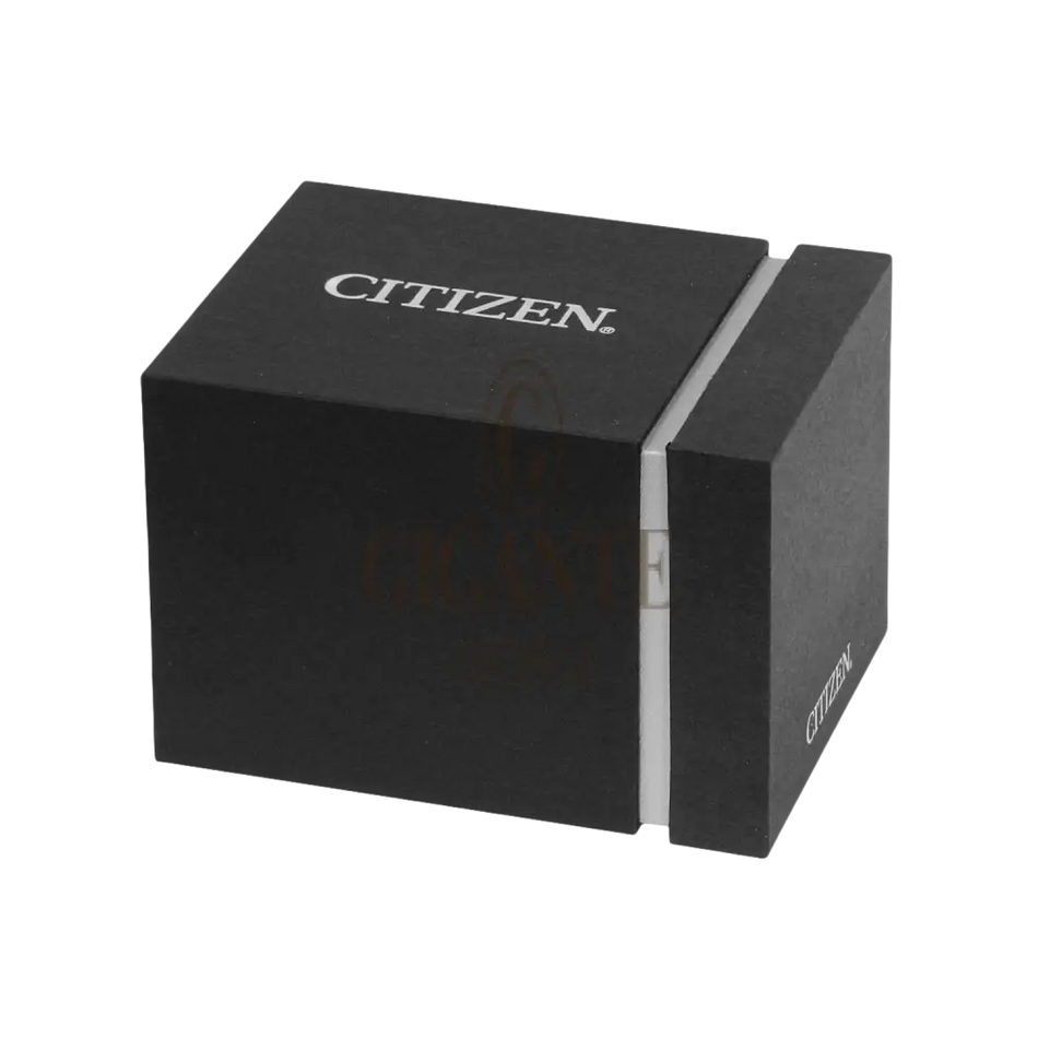 Scatola nera per orologio con logo CITIZEN in argento, per Orologio Citizen Super Titanio Uomo