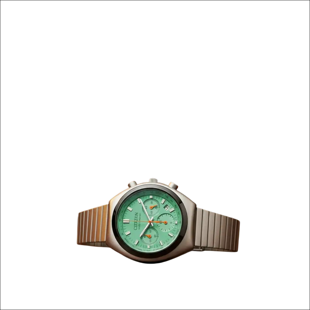 Orologio Citizen Tsuno Chrono Quartz AN3660-73X con quadrante verde