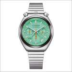 Orologio Citizen Tsuno Chrono Quartz AN3660-73X con quadrante verde menta