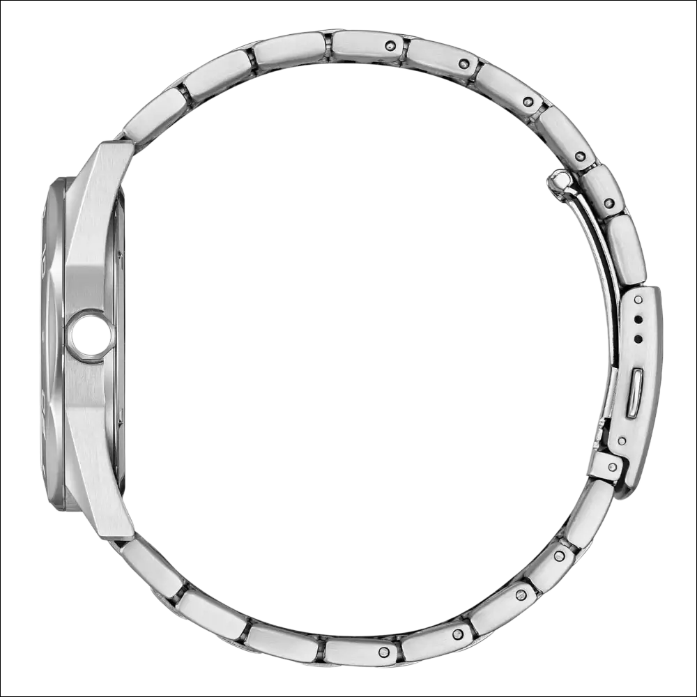 Bracciale orologio Citizen Uomo Active Sport Eco-Drive in acciaio silver lucido a maglie intrecciate