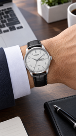 Orologio CITIZEN uomo Eco-Drive acciaio con cinturino pelle BM8550-14A|bonini-gioielli