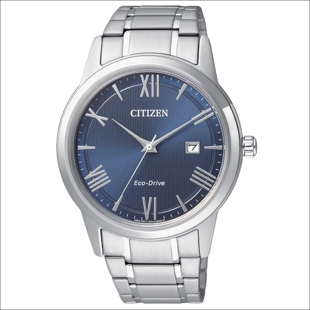 Orologio CITIZEN uomo Classico Eco-Drive AW1231-58L con cassa in argento