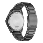 Orologio Citizen Uomo Marine in acciaio nero inox spazzolato moderno