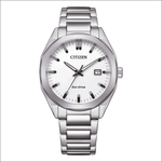 Orologio Citizen uomo Metropolitan BM7620-83A acciaio silver quadrante bianco