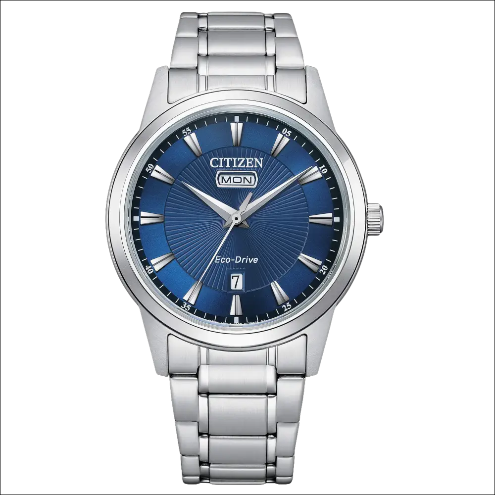 Orologio CITIZEN AW0100-86L uomo Eco-Drive con quadrante blu|bonini-gioielli