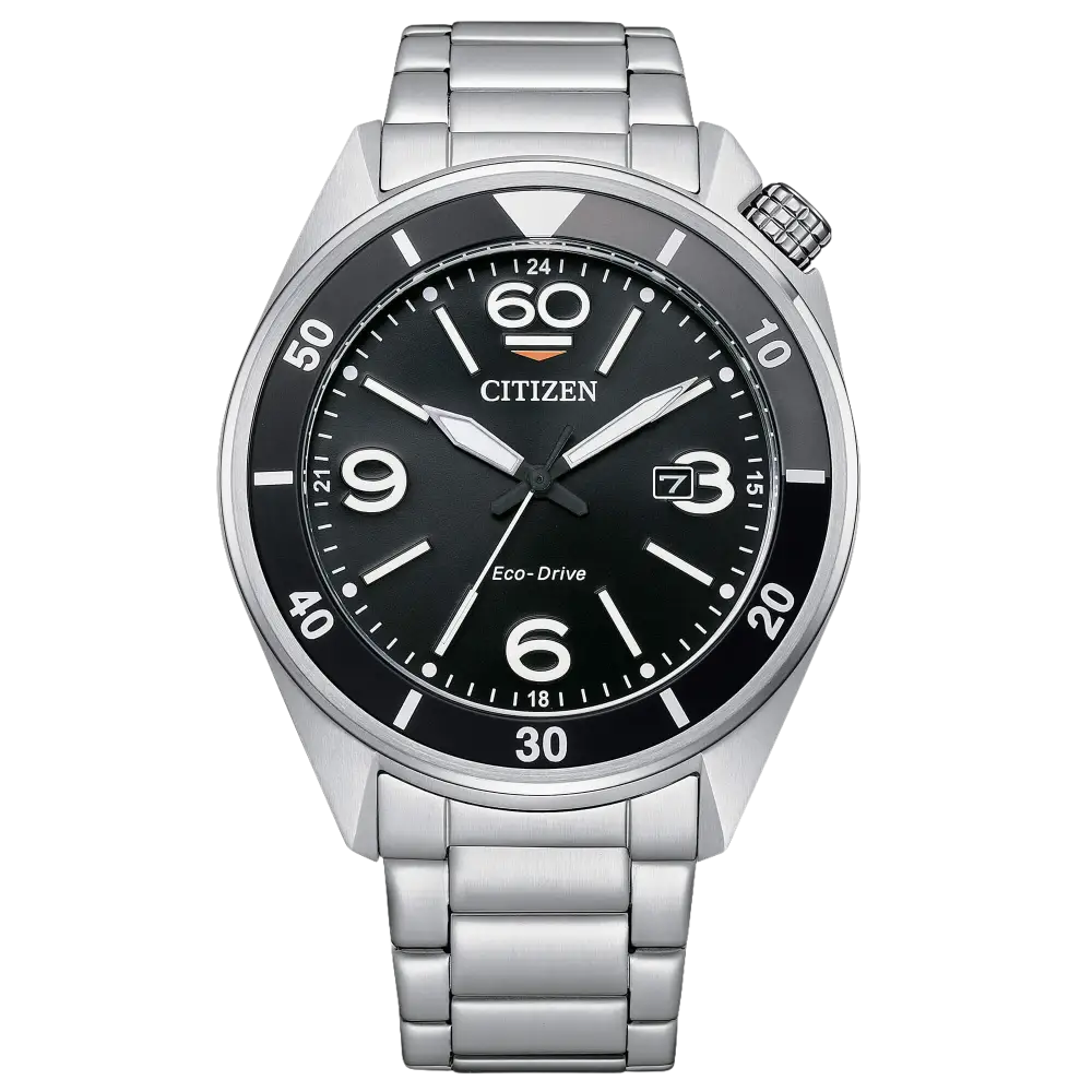 Orologio CITIZEN Uomo OF Collection Seaplane AW1710-80E con Eco-Drive argento