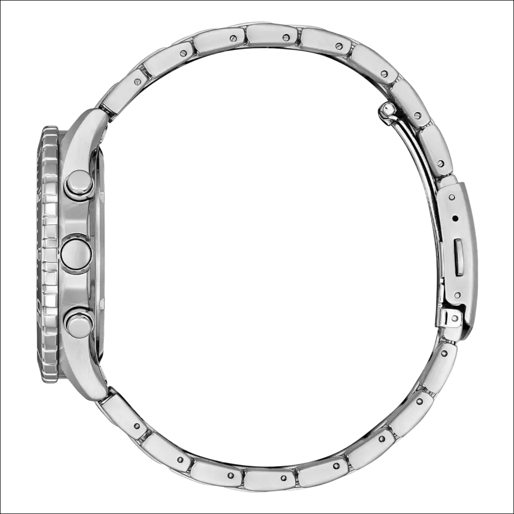 Bracciale in acciaio silver del Citizen Eco-Drive Cronografo Uomo
