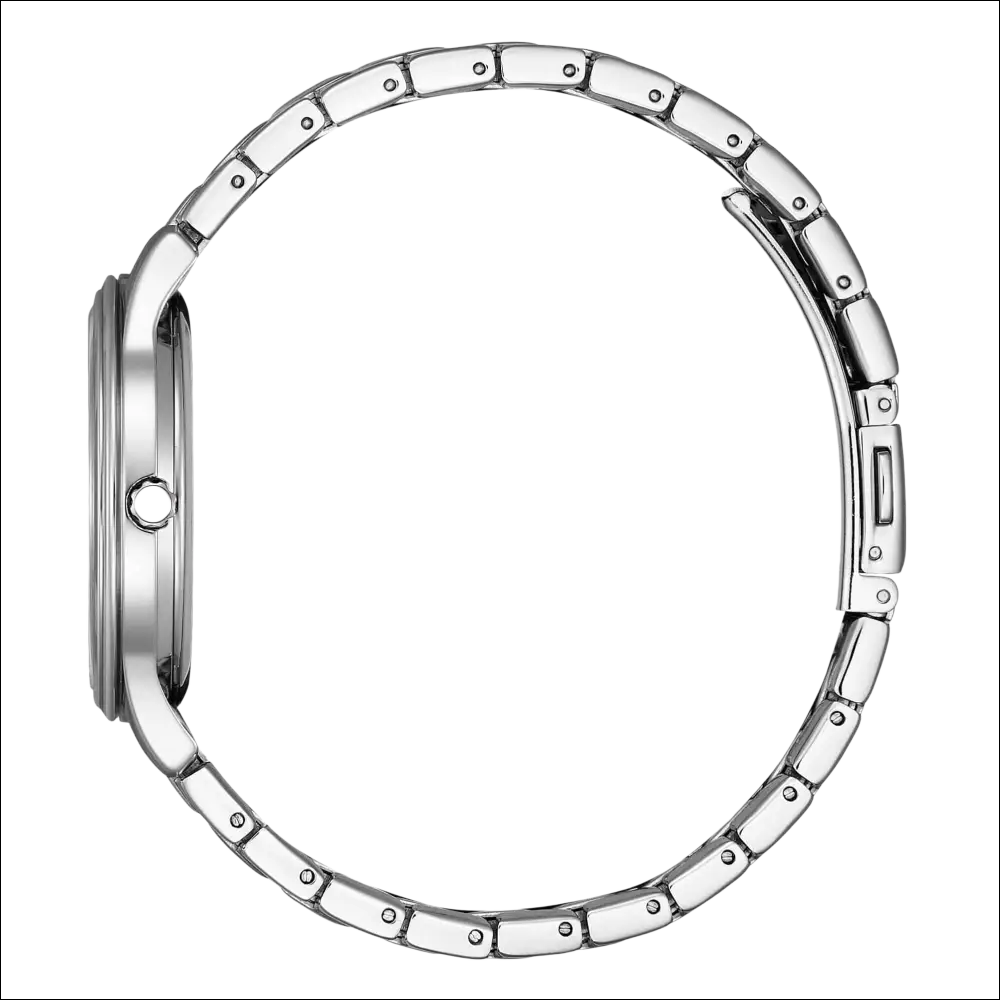 Bracciale acciaio inox silver-toned Orologio Citizen Donna, maglie rettangolari lucide