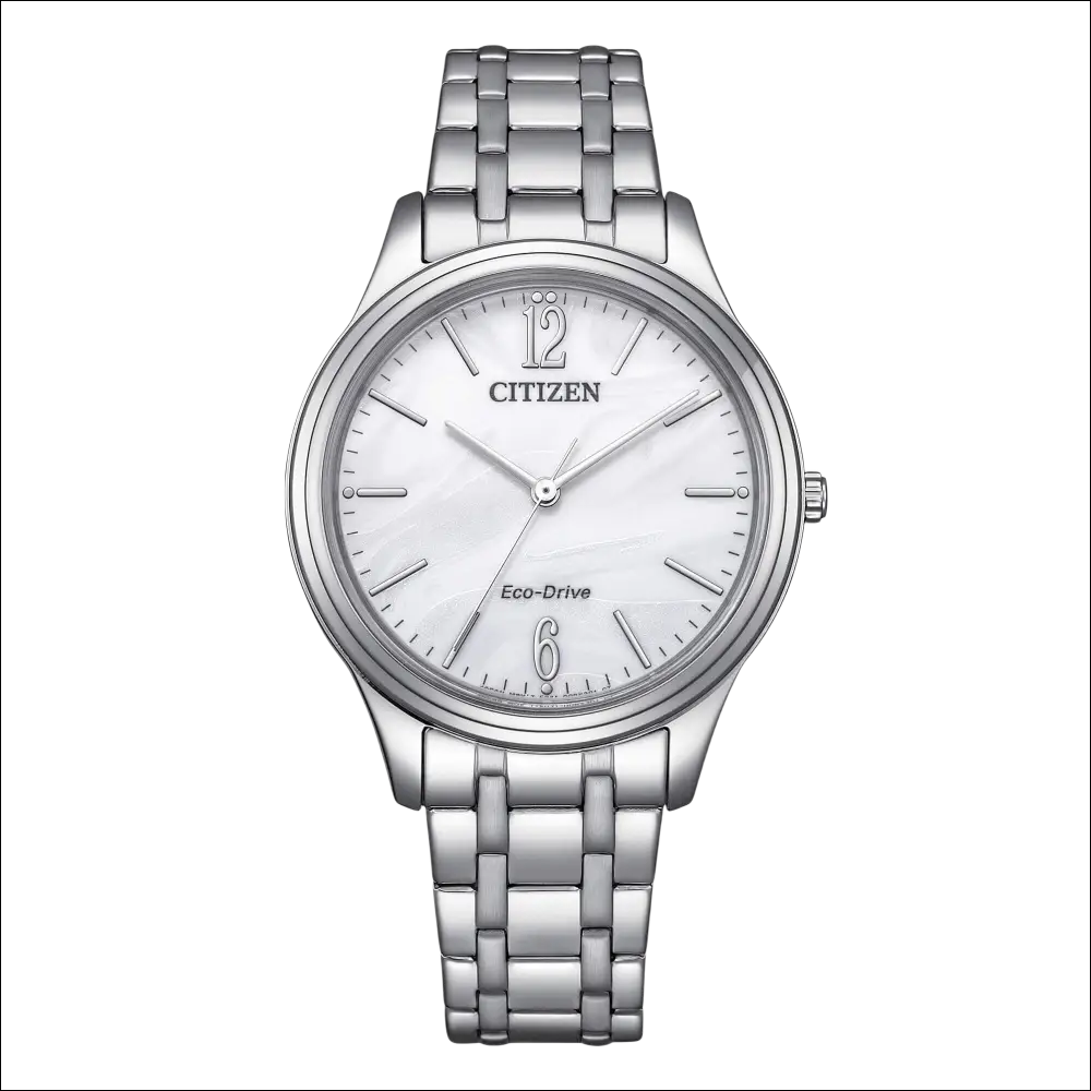 Orologio Citizen Donna Eco-Drive silver con quadrante madreperla luminoso