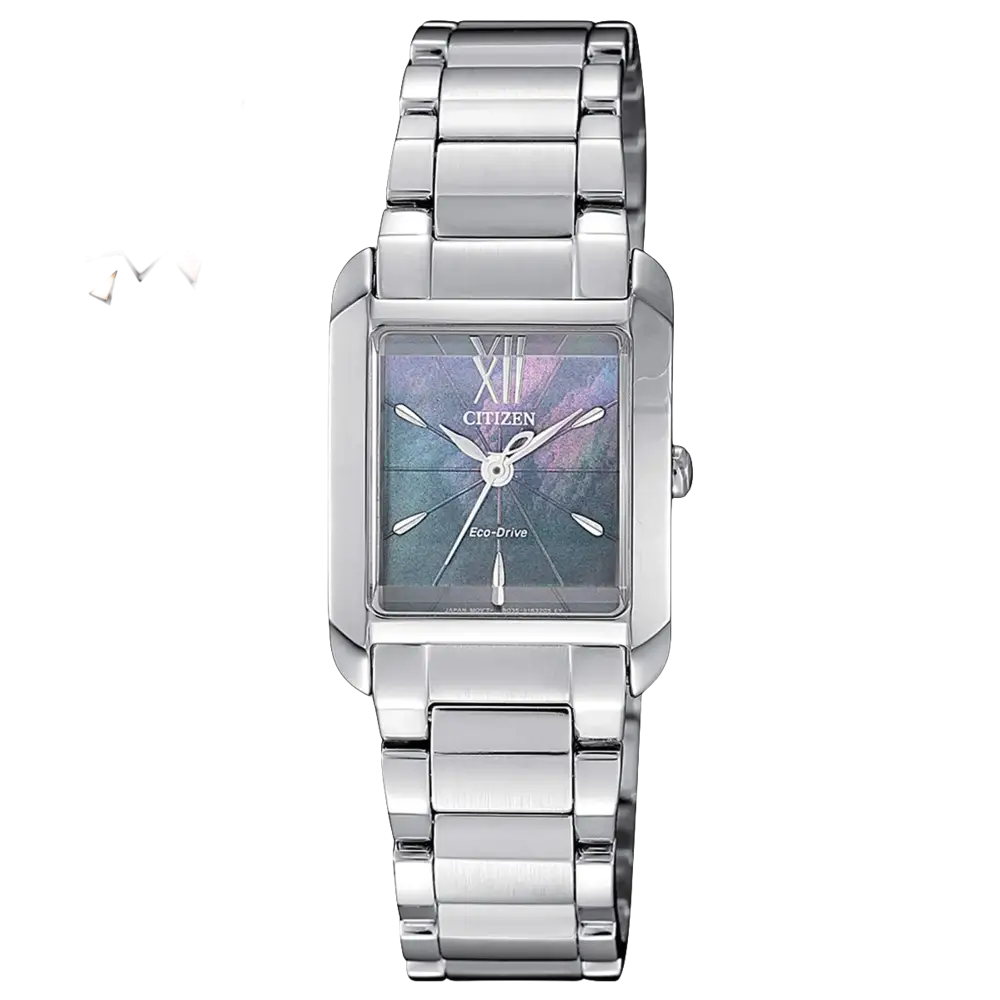 Orologio da Polso Donna Citizen Eco-Drive con cassa argentata e quadrante in madreperla